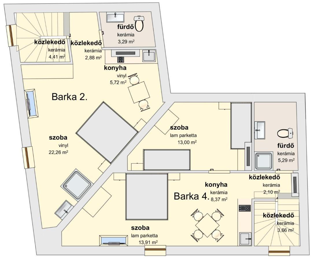 Barka Apartman Έγκερ Εξωτερικό φωτογραφία